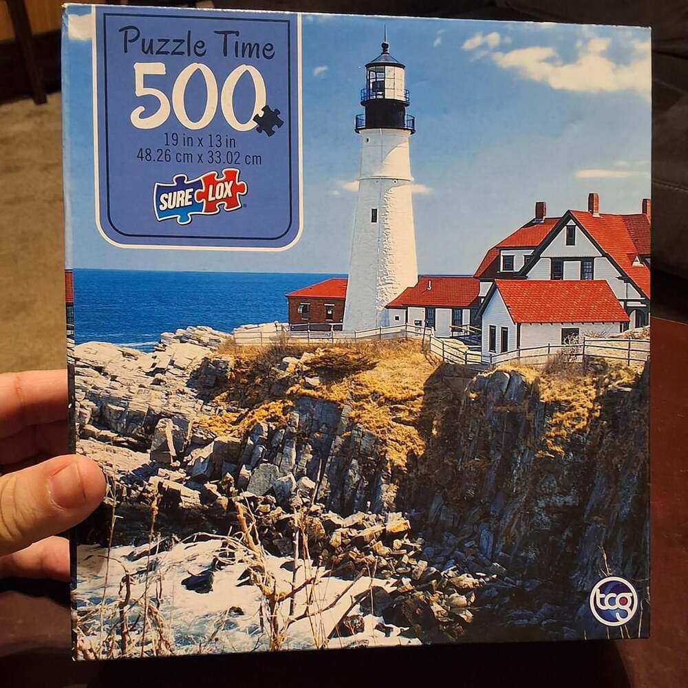 Sure-Lox Portland Head Lighthouse 500 Piece Jigsaw Puzzle